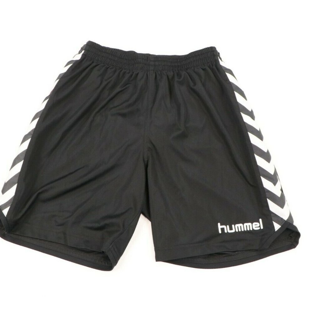 Vintage 90s Hummel Striped Running Soccer Shorts